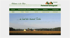 Desktop Screenshot of ferienhof-erlengrund.de