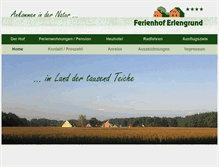 Tablet Screenshot of ferienhof-erlengrund.de
